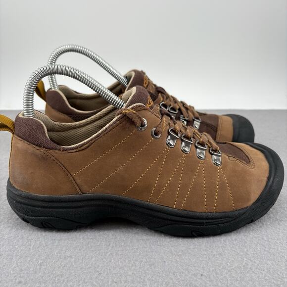 Keen Womens Shoes Size 8.5M Brown Canvas Hiking Sneaker Oxford Lace UP Fashion - Picture 5 of 15